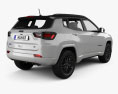 Jeep Compass S 4xe 2024 3Dモデル 後ろ姿