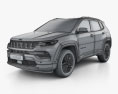 Jeep Compass S 4xe 2024 3D 모델  wire render