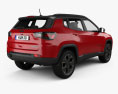 Jeep Compass Trailhawk 4xe 2024 3Dモデル 後ろ姿