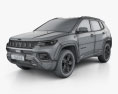 Jeep Compass Trailhawk 4xe 2024 3D 모델  wire render