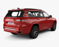 Jeep Grand Cherokee L Overland 2024 3D-Modell Rückansicht