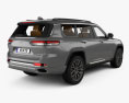 Jeep Grand Cherokee L Summit with HQ interior 2024 3d model back view