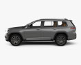 Jeep Grand Cherokee L Summit with HQ interior 2024 3d model side view