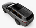 Jeep Grand Cherokee L Summit HQインテリアと 2024 3Dモデル top view