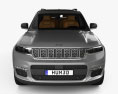 Jeep Grand Cherokee L Summit with HQ interior 2024 3d model front view
