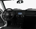 Jeep Wrangler Unlimited 5 porte con interni 2015 Modello 3D dashboard