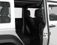 Jeep Wrangler Unlimited 5 puertas con interior 2015 Modelo 3D