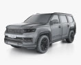 Jeep Grand Wagoneer Series III 2023 3D 모델  wire render