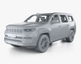 Jeep Grand Wagoneer Series III with HQ interior 2023 3d model clay render