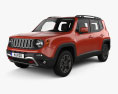 Jeep Renegade Trailhawk with HQ interior 2017 3d model