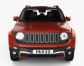 Jeep Renegade Trailhawk with HQ interior 2017 3d model front view