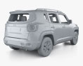 Jeep Renegade Trailhawk インテリアと 2017 3Dモデル