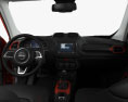 Jeep Renegade Trailhawk インテリアと 2017 3Dモデル dashboard