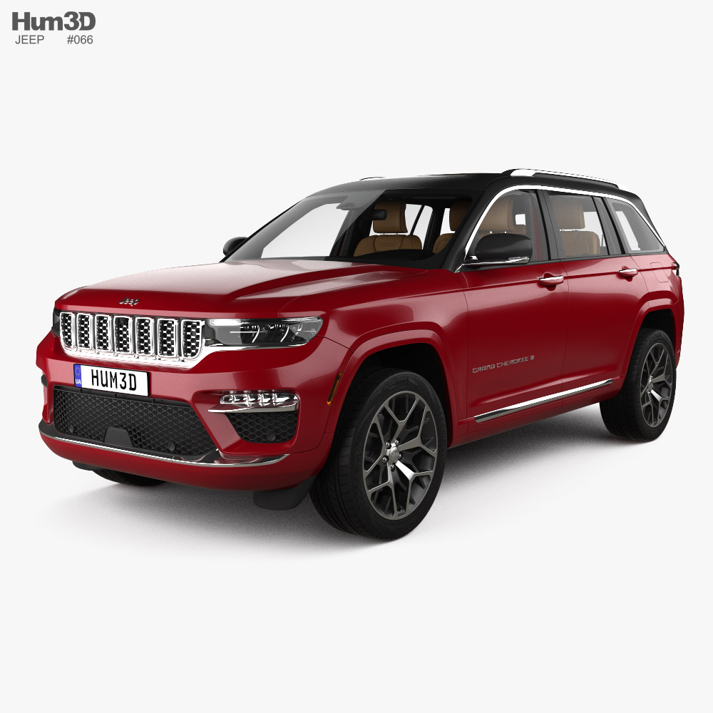 Jeep Grand Cherokee Summit Reserve with HQ interior 2024 3D model