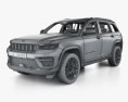 Jeep Grand Cherokee Summit Reserve 인테리어 가 있는 2024 3D 모델  wire render