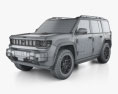 Jeep Recon 4xe 2024 3D模型 wire render