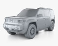 Jeep Recon 4xe 2024 3d model clay render