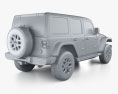 Jeep Wrangler Unlimited Rubicon X 4xe 2024 3D-Modell