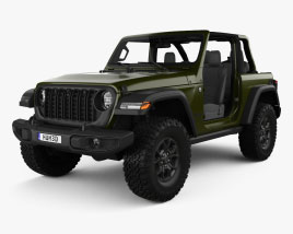 3D model of Jeep Wrangler Willys 2024