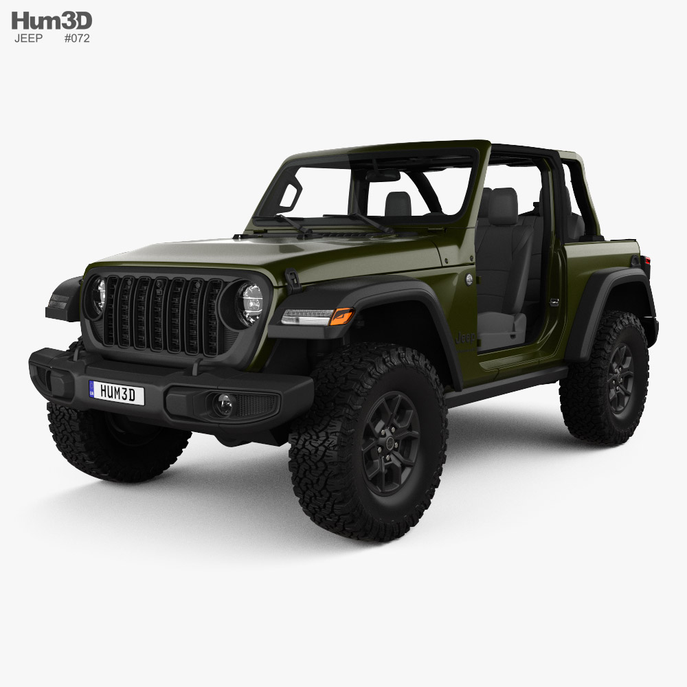 Jeep Wrangler Willys 2023 3D模型