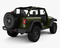 Jeep Wrangler Willys 2024 3D-Modell Rückansicht