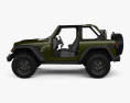 Jeep Wrangler Willys 2024 3D模型 侧视图