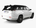Jeep Commander Overland 2022 3D-Modell Rückansicht