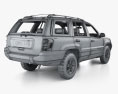 Jeep Grand Cherokee インテリアと とエンジン 1998 3Dモデル