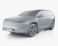 Jeep Wagoneer S US-spec 2024 Modello 3D clay render