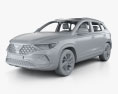 Jetta VS7 con interni 2022 Modello 3D clay render