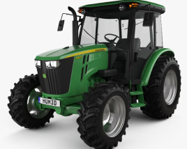 John Deere 5100M Utility Tractor 2013 3D model