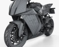 KTM 1190 RC8 R 2012 3D模型 wire render