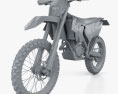 KTM 500 EXC 2016 Modelo 3D clay render