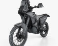 KTM 450 Rally 2014 3D-Modell wire render