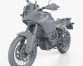 KTM 1090 Adventure R 2017 3D-Modell clay render