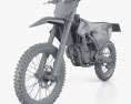 KTM 450 SX-F 2017 3d model clay render