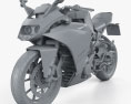 KTM 390 RC 2017 3D-Modell clay render