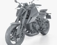 KTM 1290 Super Duke R 2020 3Dモデル clay render