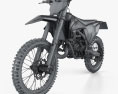 KTM 150 SX 2020 3D-Modell wire render