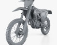KTM 250 SX-F 2020 3d model clay render