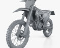 KTM 350 SX-F 2020 3D模型 clay render