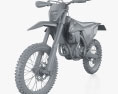 KTM 350 EXC-F 2020 Modello 3D clay render