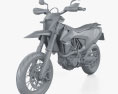 KTM 690 SMC R 2020 3D模型 clay render
