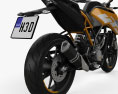 KTM Duke 125 2017 3D 모델 