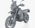 KTM 790 Adventure R 2020 3D модель clay render