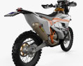 KTM 450 Rally 2021 3D 모델  back view