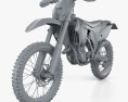 KTM EXC 450 2014 3D-Modell clay render