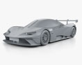 KTM X-Bow GTX 2022 3d model clay render