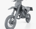 KTM SX50 2019 3d model clay render