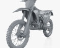KTM SX 250 2024 Modello 3D clay render